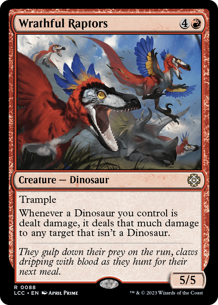 Wrathful Raptors [The Lost Caverns of Ixalan Commander] - Trinity Hobby