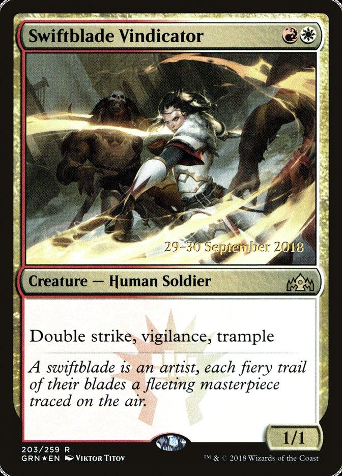 Swiftblade Vindicator [Guilds of Ravnica Prerelease Promos] - Trinity Hobby