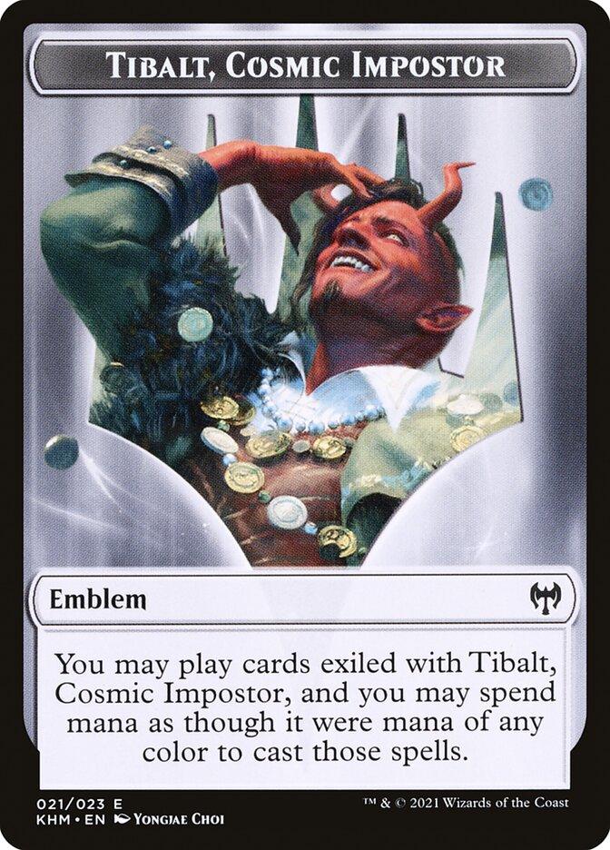 Treasure // Tibalt, Cosmic Impostor Emblem Double-Sided Token [Kaldheim Tokens] - Trinity Hobby