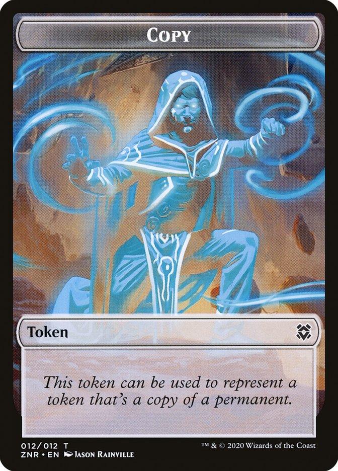 Cat // Copy Double-Sided Token [Zendikar Rising Tokens] - Trinity Hobby