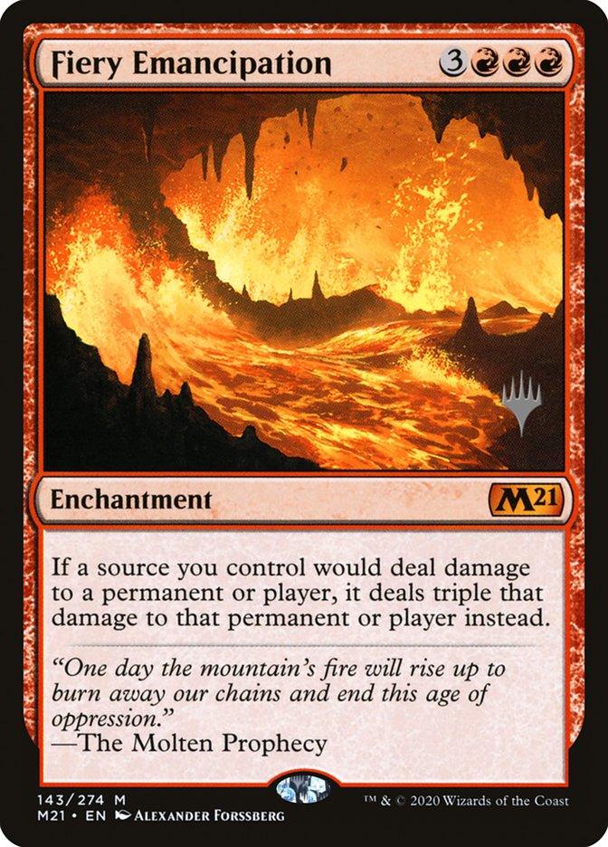 Fiery Emancipation (Promo Pack) [Core Set 2021 Promos] - Trinity Hobby