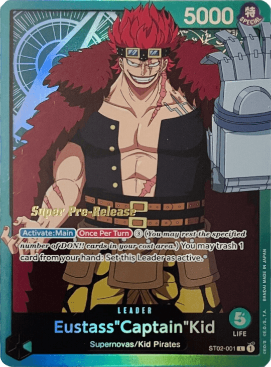 Eustass"Captain"Kid (001) [Super Pre-Release Starter Deck: Worst Generation] - Trinity Hobby