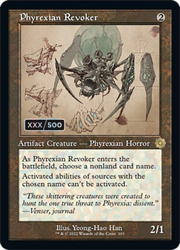 Phyrexian Revoker (Retro Schematic) (Serialized) [The Brothers' War Retro Artifacts] - Trinity Hobby