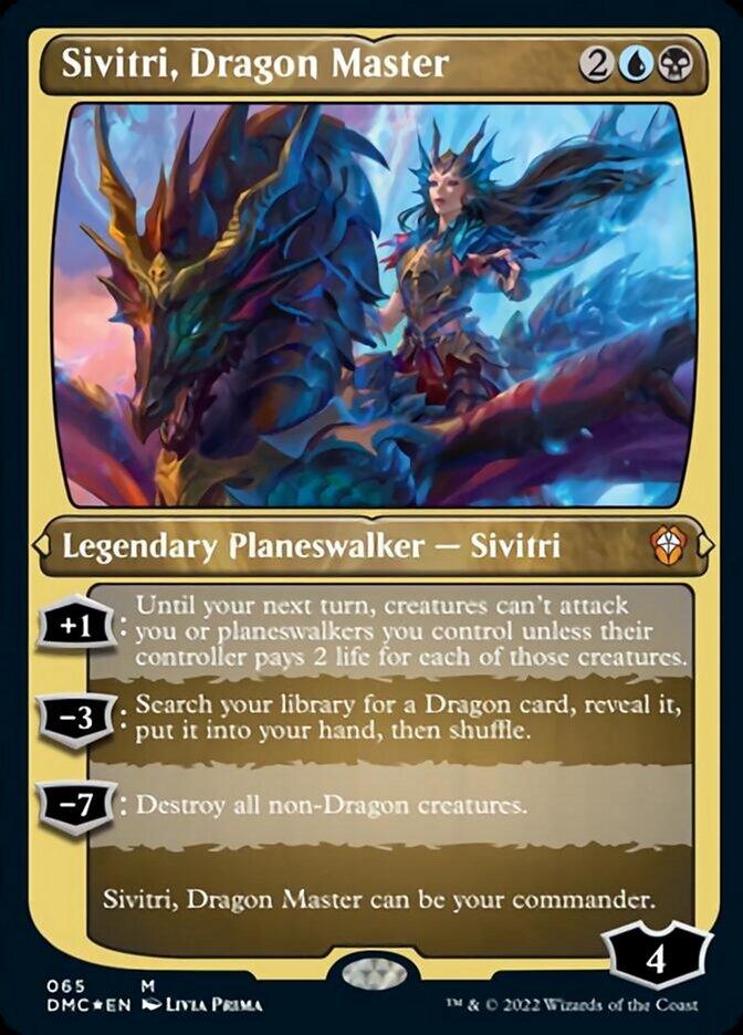 Sivitri, Dragon Master (Foil Etched) [Dominaria United Commander] - Trinity Hobby