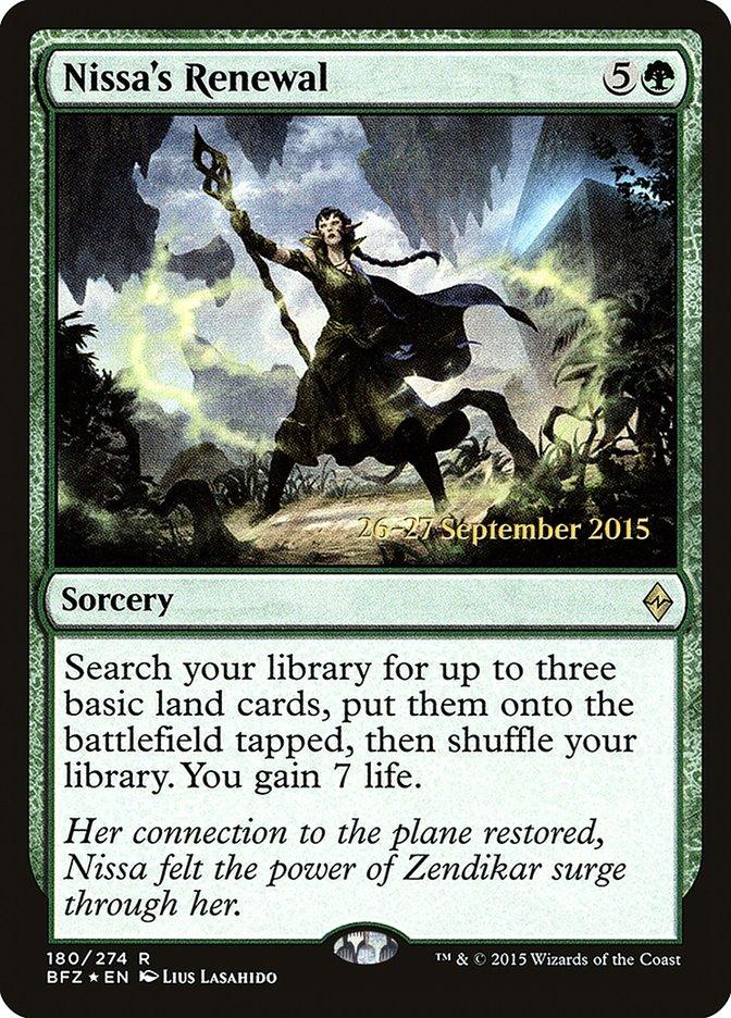 Nissa's Renewal [Battle for Zendikar Prerelease Promos] - Trinity Hobby