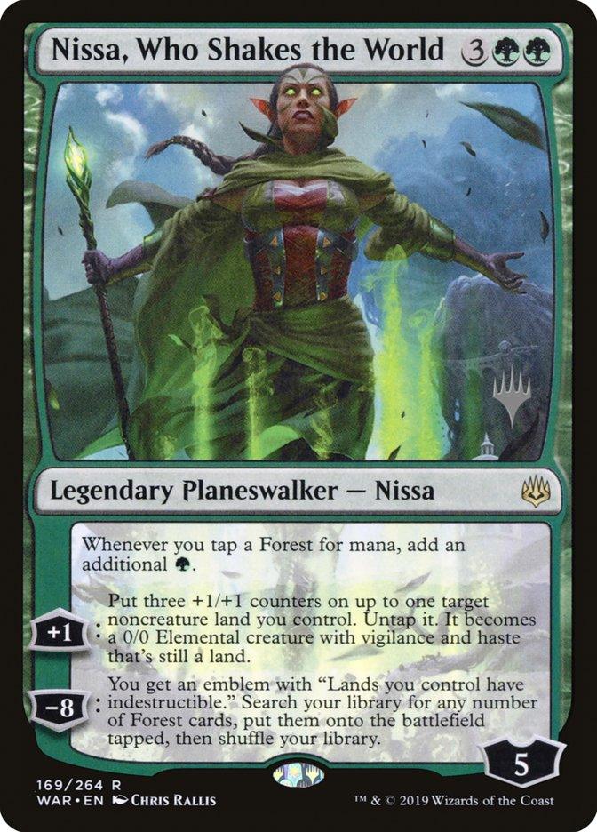 Nissa, Who Shakes the World (Promo Pack) [War of the Spark Promos] - Trinity Hobby