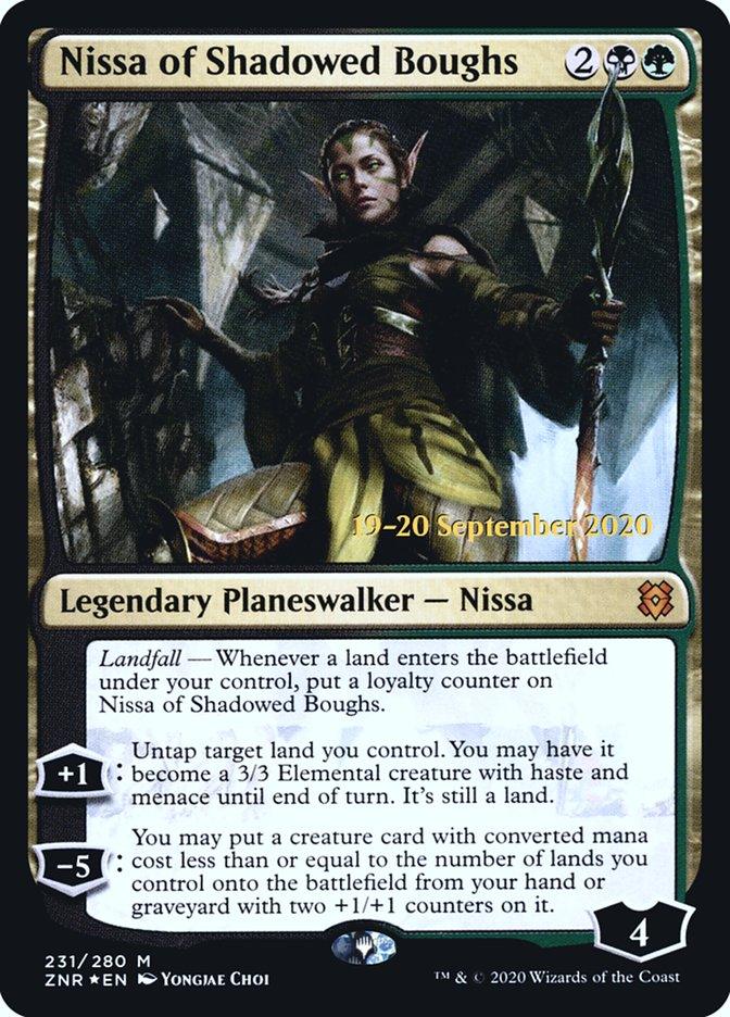 Nissa of Shadowed Boughs [Zendikar Rising Prerelease Promos] - Trinity Hobby
