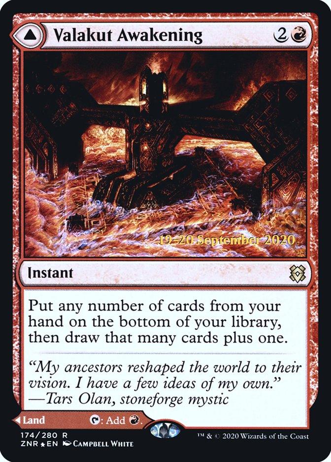 Valakut Awakening // Valakut Stoneforge [Zendikar Rising Prerelease Promos] - Trinity Hobby