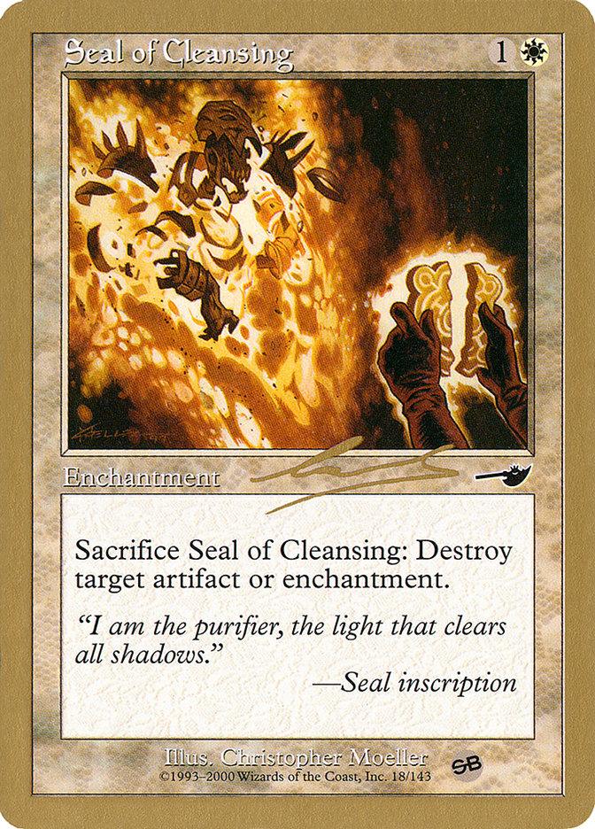Seal of Cleansing (Nicolas Labarre) (SB) [World Championship Decks 2000] - Trinity Hobby