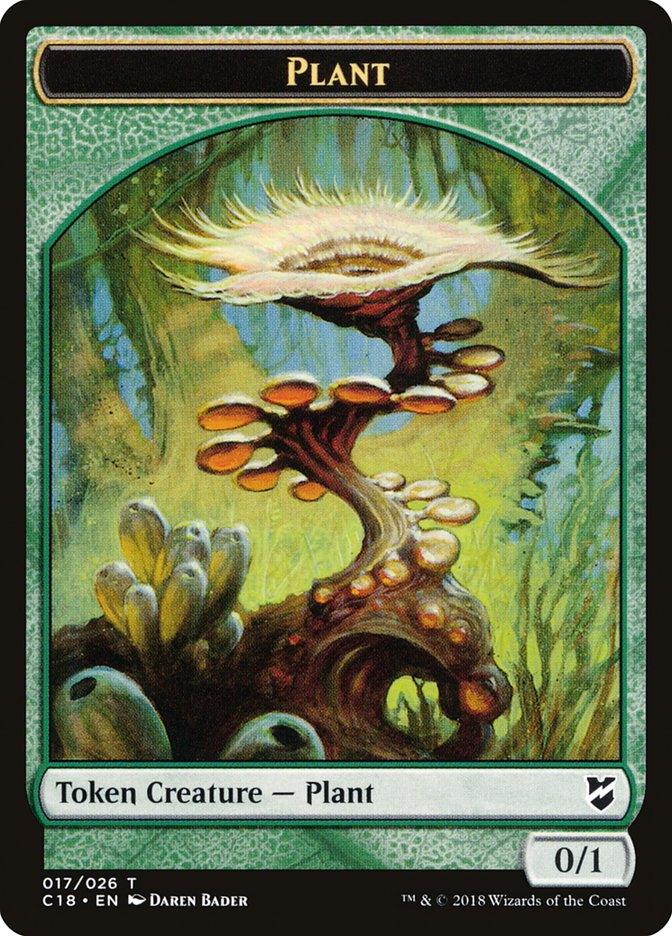 Beast (013) // Plant Double-Sided Token [Commander 2018 Tokens] - Trinity Hobby