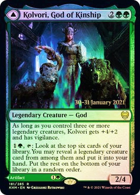 Kolvori, God of Kinship // The Ringhart Crest [Kaldheim Prerelease Promos] - Trinity Hobby