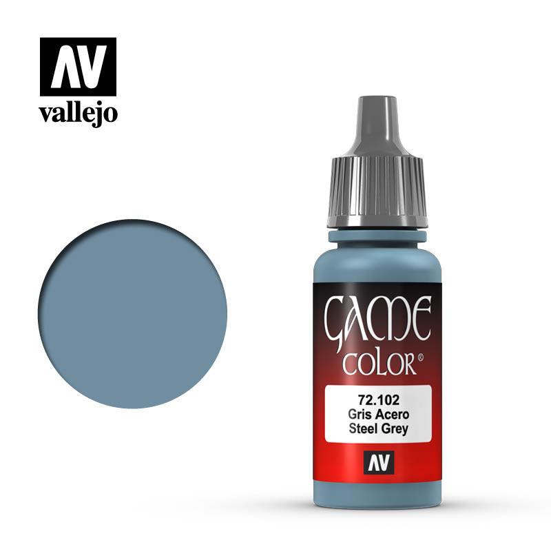 GAME COLOR 102 : STEEL GREY (17ml) - Trinity Hobby