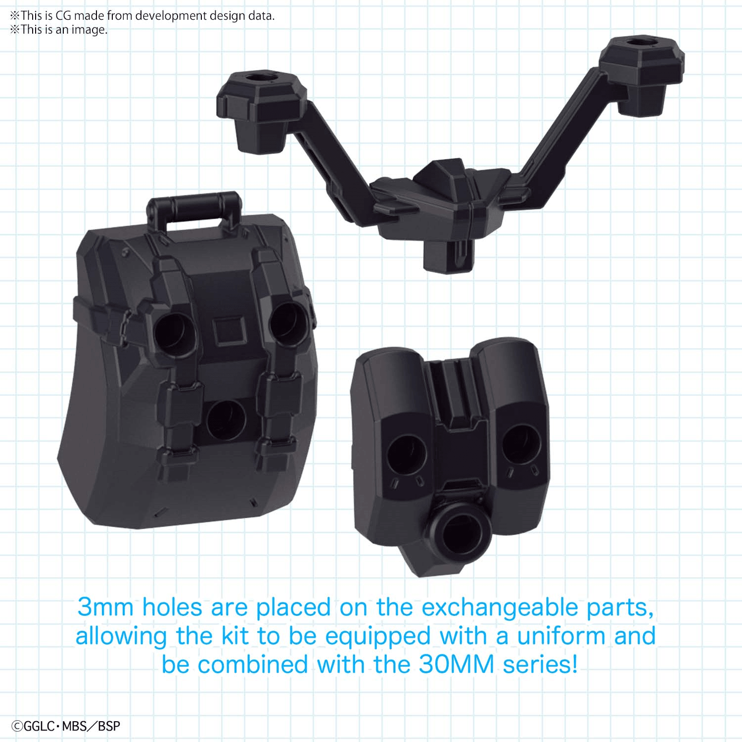 [Pre-Order] GIRL GUN LADY & 30MS COMPATIBLE OPTION PARTS SET (Maid) (ETA NOV 2021) - Trinity Hobby