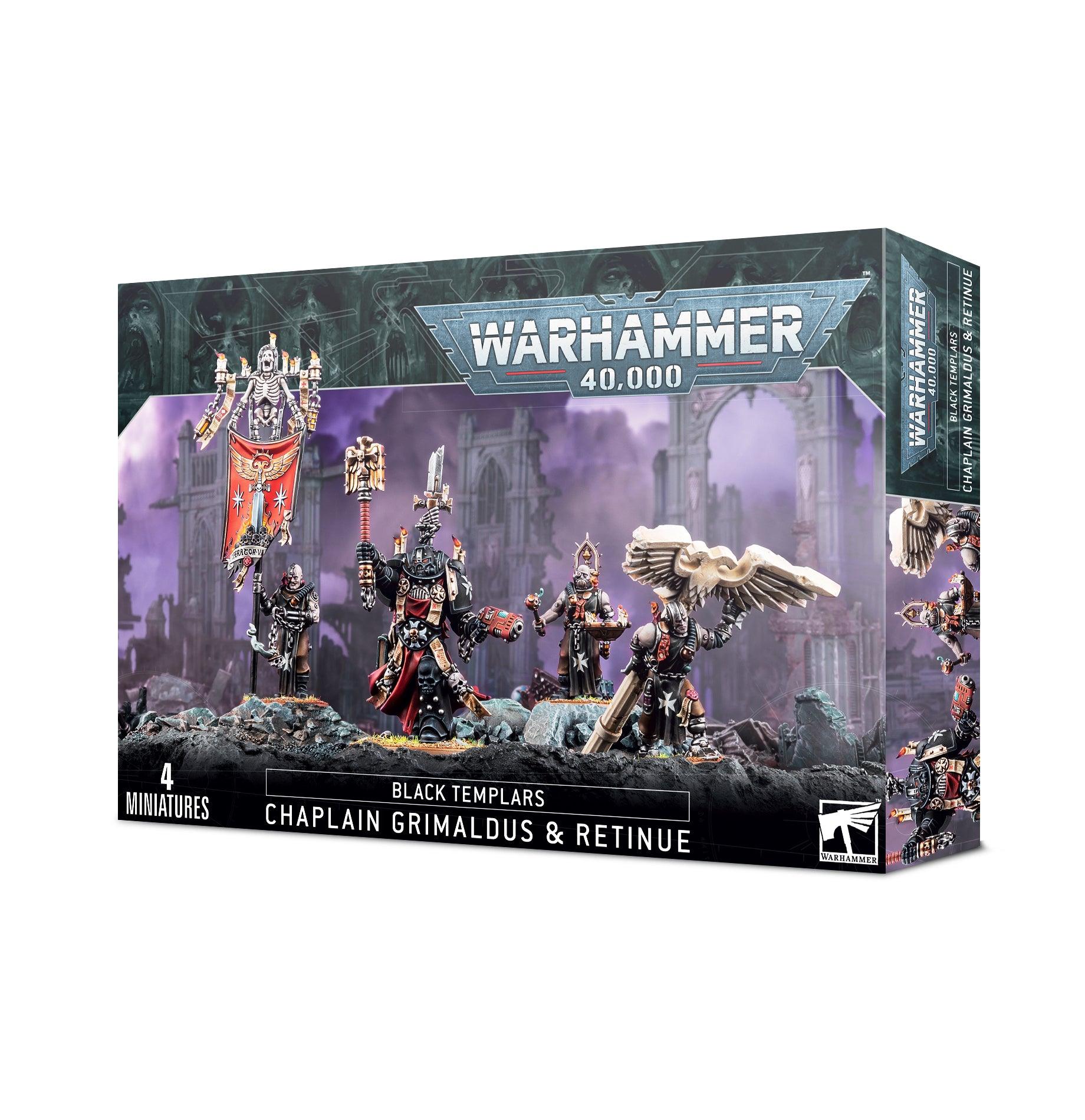 BLACK TEMPLARS: GRIMALDUS & RETINUE - Trinity Hobby
