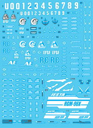 Delpi Decals: MG Jesta Water Decal (Luminous) - Trinity Hobby