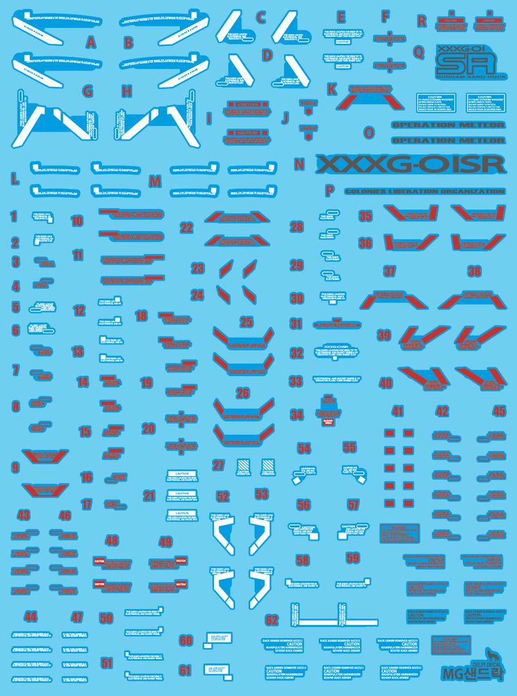 Delpi Decals: MG Sandrock Water Decal - Trinity Hobby