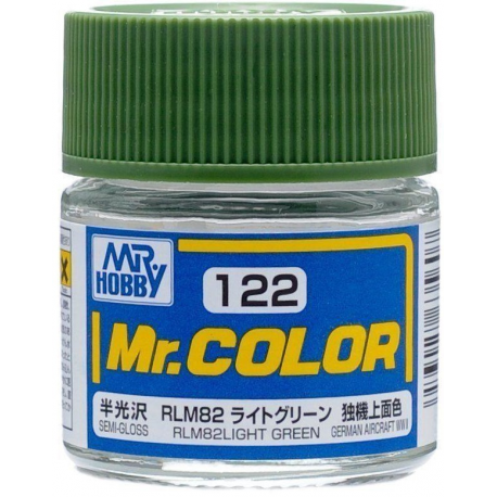 Mr Hobby: Mr. Color 122 - RLM82 Light Green (Semi-Gloss/Aircraft) - Trinity Hobby
