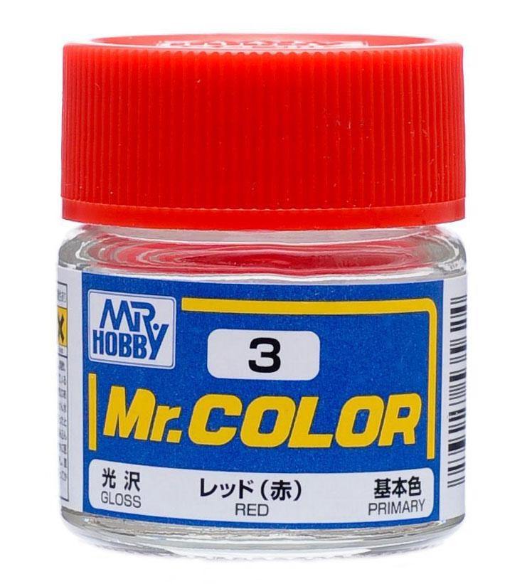 Mr Hobby: Mr. Color 3 - Red (Gloss/Primary) - Trinity Hobby