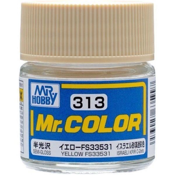 Mr. Color 313 - Yellow FS33531 (Semi-Gloss/Aircraft) - Trinity Hobby