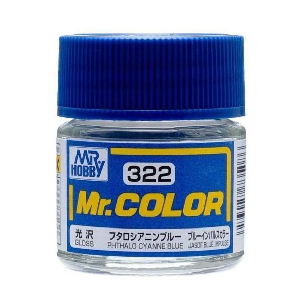 Mr Hobby: Mr. Color 322 - Phthalo Cyanne Blue (Gloss/Aircraft) (C322) - Trinity Hobby