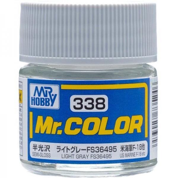 Mr Hobby: Mr. Color 338 Light Gray FS36495 (Semi-Gloss/Aircraft) - Trinity Hobby