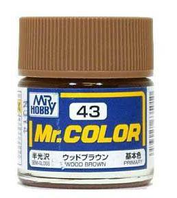 Mr Hobby: Mr. Color 43 - Wood Brown (Semi-Gloss/Primary) - Trinity Hobby
