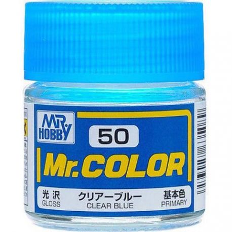 Mr Hobby: Mr. Color 50 - Clear Blue (Gloss/Primary) - Trinity Hobby