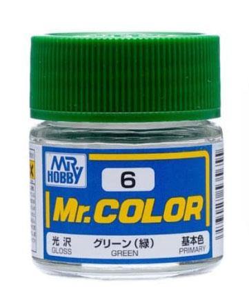 Mr Hobby: Mr. Color 6 - Green (Gloss/Primary) - Trinity Hobby