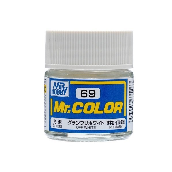 Mr Hobby: Mr. Color 69 - Off White (Gloss/Primary Car) - Trinity Hobby