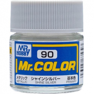 Mr Hobby: Mr. Color 90 - Shine Silver (Metallic/Primary) - Trinity Hobby