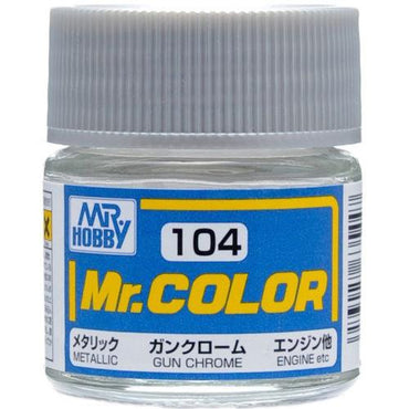Mr Hobby: Mr. Color 104 - Gun Chrome (Metallic Gloss/Primary) - Trinity Hobby