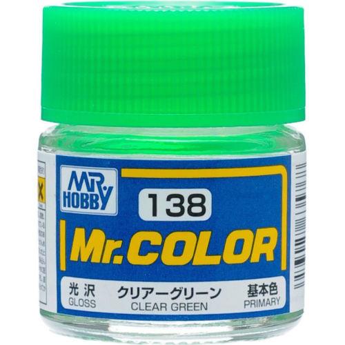 Mr Hobby: Mr. Color 138 - Clear Green (Gloss/Primary) - Trinity Hobby
