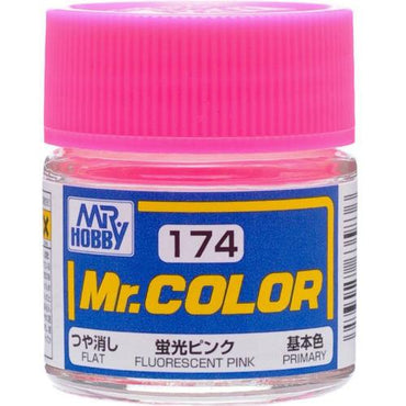 Mr Hobby: Mr. Color 174 - Fluorescent Pink (Gloss/Primary) - Trinity Hobby