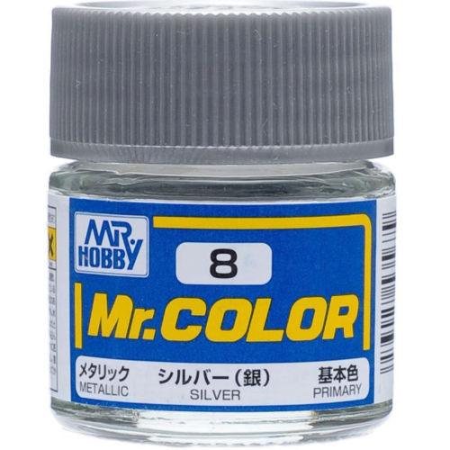 Mr Hobby: Mr. Color 8 - Silver (Metallic/Primary) - Trinity Hobby