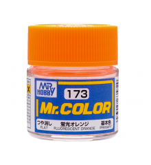 Mr Hobby: Mr. Color 173 - Fluorescent Orange (Gloss/Primary) - Trinity Hobby