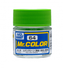 Mr Hobby: Mr. Color 64 - Yellow Green (Gloss/Primary Car) - Trinity Hobby