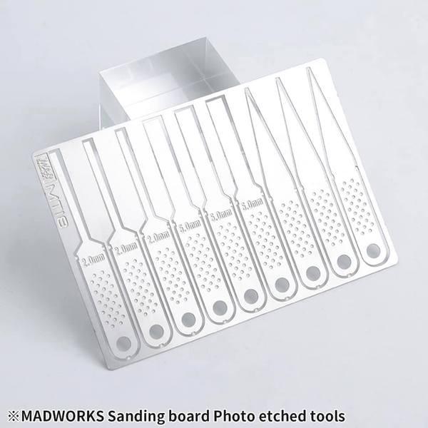Madworks: Madworks MT18 Sanding Board Photo Etched Tools - Trinity Hobby