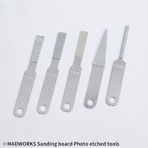 Madworks: Madworks MT18 Sanding Board Photo Etched Tools - Trinity Hobby