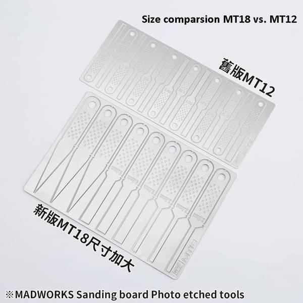 Madworks: Madworks MT18 Sanding Board Photo Etched Tools - Trinity Hobby