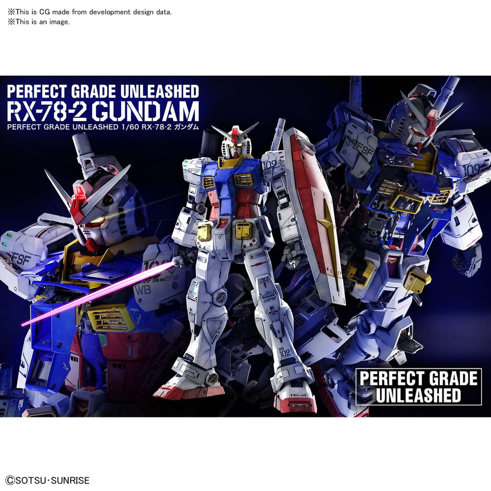 PG Unleashed - RX-78 Gundam Trinity Hobby Gunpla Gundam Bandai