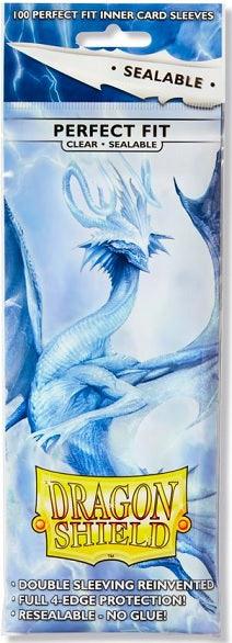 DRAGON SHIELD SLEEVES PERFECT FIT SEALABLE CLEAR - Trinity Hobby
