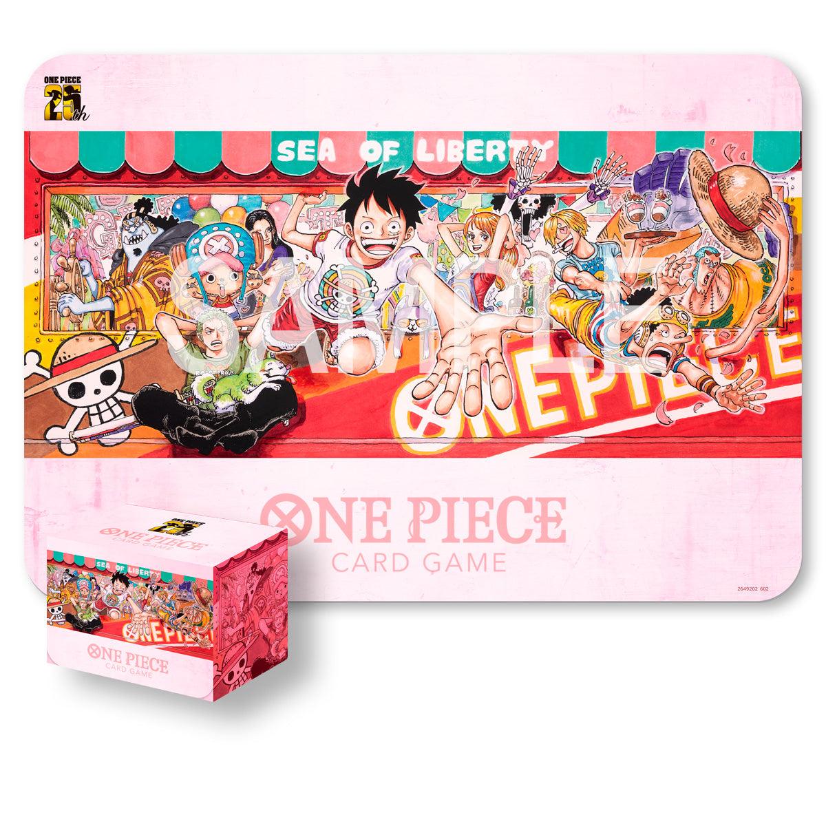 ONE PIECE CG PLAYMAT/CARD CASE SET 25TH EDITION - Trinity Hobby