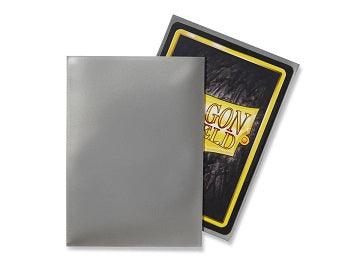 DRAGON SHIELD SLEEVES SILVER 100CT - Trinity Hobby