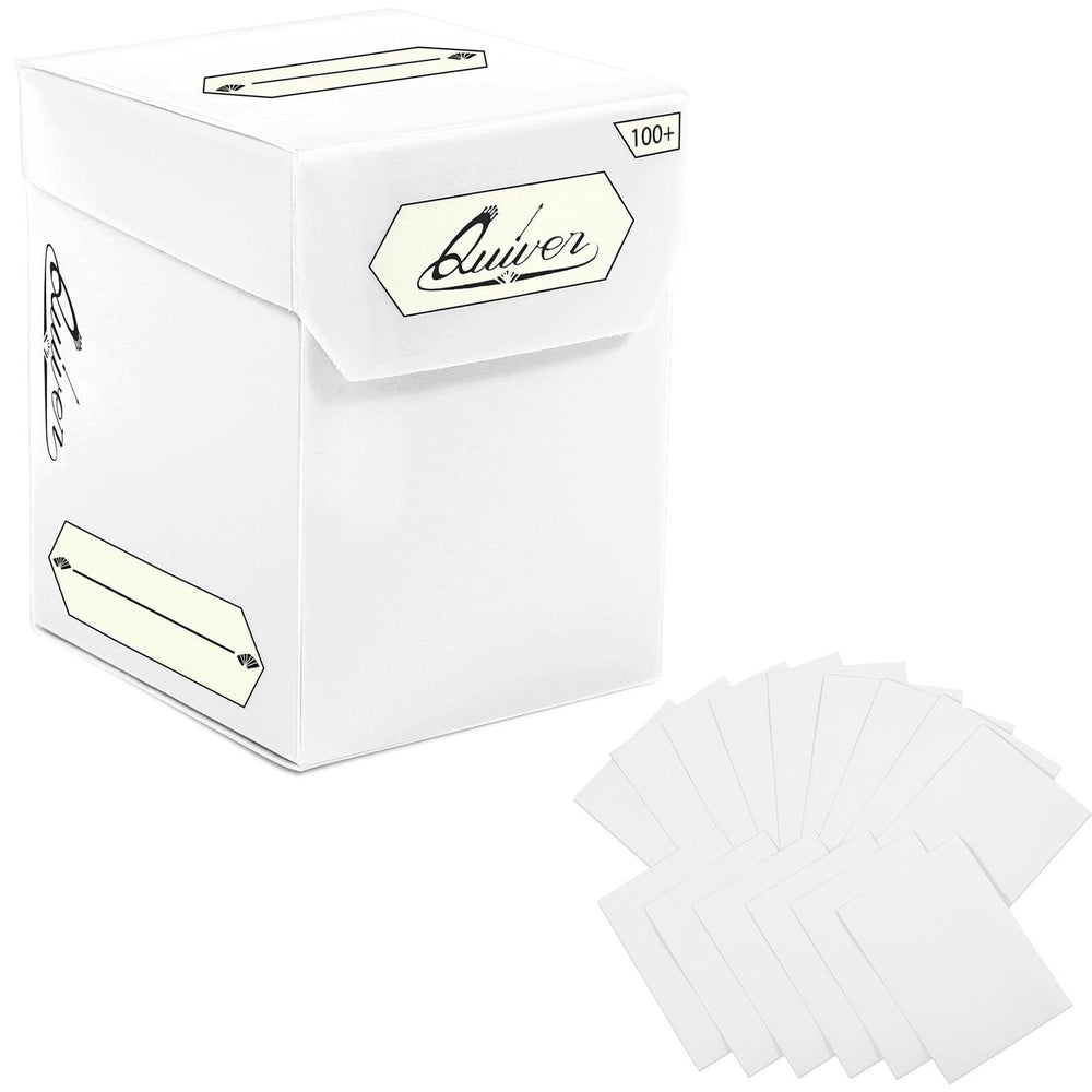 QUIVER TIME BUNDLE DECK BLOCK 100+/SLEEVES WHITE - Trinity Hobby