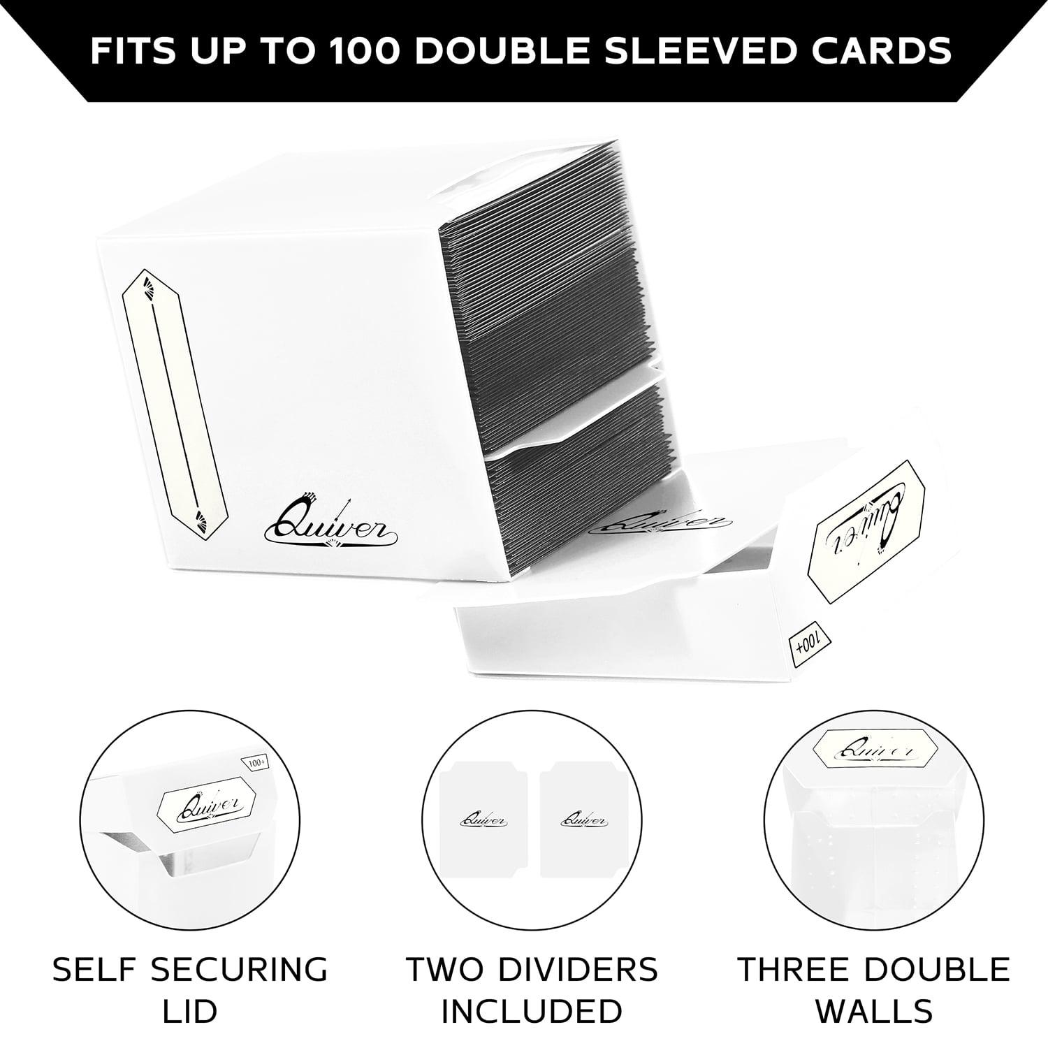 QUIVER TIME BUNDLE DECK BLOCK 100+/SLEEVES WHITE - Trinity Hobby