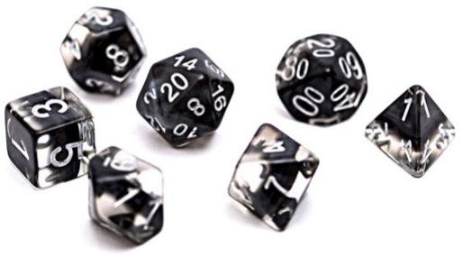 NEUTRON DICE - SMOKE 7-DIE SET - Trinity Hobby