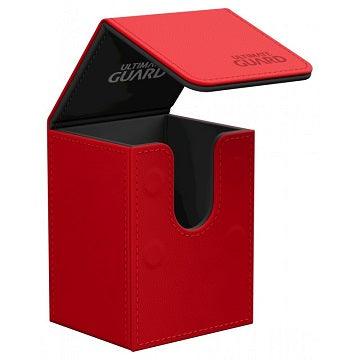 UG FLIP DECK CASE LEATHERETTE RED 80+ - Trinity Hobby