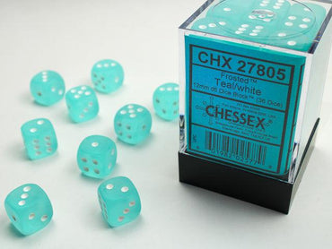 FROSTED 36D6 TEAL/WHITE 12MM - Trinity Hobby