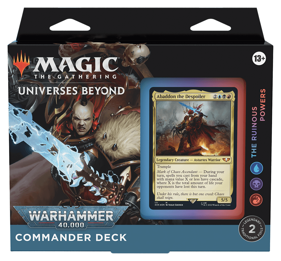 MTG WARHAMMER 40000 COMMANDER REGULAR DECK - The Ruinous Powers - Trinity Hobby