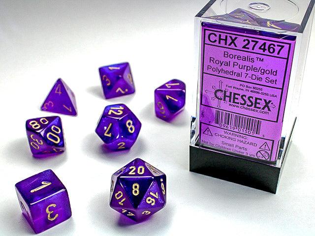 BOREALIS 7-DIE SET ROYAL PURPLE/GOLD - Trinity Hobby